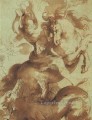 San Jorge matando al dragón Pluma barroca Peter Paul Rubens